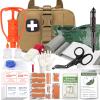 Snake Bite Kit, Bee Sting Kit, Tactical Trauma Kit Emergency First Aid Stop The Bleed Ifak Refill, Venom Extractor Suction Pump, Bite and Sting First Aid Supplies (Tan) view 1