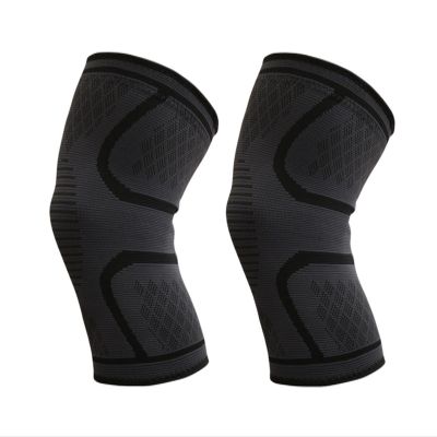 Mcolics Compression Knee Brace for Women Men - 2 Pack Knee Compression Sleeve Support for Running Walking Knee Pain Arthritis (Black,Medium)