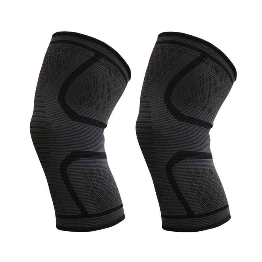 Mcolics Compression Knee Brace for Women Men - 2 Pack Knee Compression Sleeve Support for Running Walking Knee Pain Arthritis (Black,Medium)