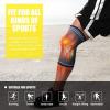 Mcolics Compression Knee Brace for Women Men - 2 Pack Knee Compression Sleeve Support for Running Walking Knee Pain Arthritis (Black,Medium) view 3