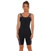 AFAVOM Surfing Swimsuit for Women One Piece Boyleg Rash Guard U Back Fireworks Print Swimsuit Beachwear Bathing Suit Summer Sleeveless Swimming Suit Diving Wetsuit Modest Rashguard Black-Fireworks S view 3