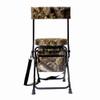 AUSCAMOTEK 360-Degree Swivel Hunting Chair with Thick Cushion - Foldable and Portable Camo Chair for Outdoor Hunting-Woodland Camo view 3
