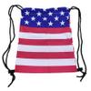 KEDMOT American Flag Drawstring Backpack Lightweight Gym Sack Drawstring Bag Yoga Travel String Bag for Mens Women (style-2) view 2