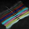 PATIKIL Crystal Flash Fly Fishing Line Fly Tying Material, 12Pcs 250 Strands Dry Flies Decorating Accessories for Making Fishing Hook Lure Flies, Pink view 4