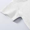 NineFit Basics Toddler Baby Boys Girls Solid Color Short Sleeve T-Shirts Casual Crewneck Tops Tees Shirts Summer Clothes (White, 3-6 Months) view 2