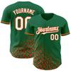 NineFit Basics Custom Baseball Jersey, Printed Stitched Personalized Name Number, Green Orange Leopard Baseball Shirt for Men Women Youth view 1