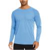 NineFit Basics Men UPF 50+ UV Sun Protection Shirts Long Sleeve Lightweight Rash Guard T-Shirt Outdoor Quick Dry Tee Tops for Hiking Running, Large view 1