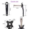BUCKLOS IXF 104 BCD 30-52T Mountain Bike Crankset -Hollow Integrated MTB 170mm Crank Set and MTB Flat Aluminum Alloy Pedal with Large Platform -Non-Slip Pedals view 2