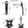 BUCKLOS IXF 104 BCD 30T-38T 170MM Mountain Bike Crankset, Hollow Integrated MTB Crank Set and MTB Flat Aluminum Alloy Pedal with Large Platform -Non-Slip Pedals view 2