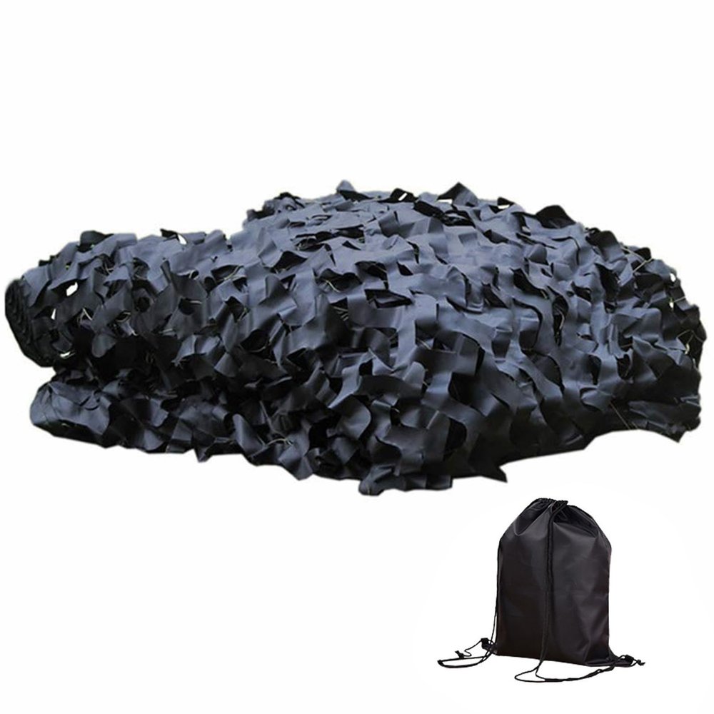 Shade Netting For Plants Camouflage Net Military Sunscreen Nets For Camping Hunting Blind, Sun Shade Sail Privacy Netting 3.2x3.2ft 4.9x16.4ft 4.9x32.8ft 9.8x11.5ft 16.4x19.7ft 39.3x65.6ft(Color:Black