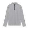 NineFit Basics Men 1/4 Zip Pullover UPF 50+ Sun Protection Long Sleeve Hiking Fishing Outdoor Shirts Quick Dry Rash Guard Performance Tshirt Gray, XX-Large view 4