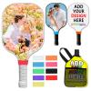 Custom Pickleball Paddles Personalized Pickleballs Paddles with Comfort Grip Customized Photo Text Logo Paddles Gifts for Beginners - Double Sided Print view 1