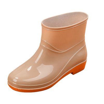 Woman's Waterproof Comfort Ankle Boot - Garden Rain Booties for Women - Mud & Muck Boots, Rubber Boots Lightweight Garden Boots Anti-Slip Fishing Boots Ankle Rain Shoes for Outdoor Work
