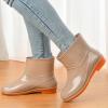 Woman's Waterproof Comfort Ankle Boot - Garden Rain Booties for Women - Mud & Muck Boots, Rubber Boots Lightweight Garden Boots Anti-Slip Fishing Boots Ankle Rain Shoes for Outdoor Work view 2