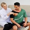 Deyeek Post Surgery Clothing for Men Recovery Tear Away Short Sleeve Full Open Side Snap Adaptive Shirts After Surgery Tops view 2
