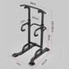 NaKeah Power Tower Dip Station Power Tower Pull Up Bar Stand for Home Gym Strength Training Exercise Workout Equipment Adjustable-10 Levels,Black view 2