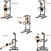 NaKeah Power Tower Dip Station Power Tower Pull Up Bar Stand for Home Gym Strength Training Exercise Workout Equipment Adjustable-10 Levels,Black view 3