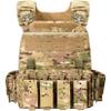 ADHOME Quick Release Tactical Vest, Adjustable Breathable Weighted Vest for Men, Strong Tensile Lightweight Molle Vest 1000D Nylon for Duty Hunting Gaming view 1