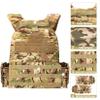 ADHOME Quick Release Tactical Vest, Adjustable Breathable Weighted Vest for Men, Strong Tensile Lightweight Molle Vest 1000D Nylon for Duty Hunting Gaming view 4