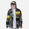 HCBPWVQA UPF 50+ Fish Hook with Fishing Lure Rod Sun Protection Hoodie Jacket Quick Dry Rash Guard Long Sleeve Sun Shirt Black, Medium view 3