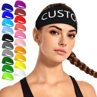 Custom Sport Headbands for Men & Women Personalized Sweatband Your Own Name Logo Text Photo Casual Custom Bandana Customized Gifts Custom Headbands for Sports
