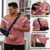 Deyeek Adaptive Medical Clothing Soft Tear Away Side Snap Shirts for Men view 4