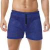DTODWW Mens Fishnet Underwear Boxer Shorts Mesh Trunks See Through Shorts with Drawstring Nightwear Shorts Dark-Blue view 1