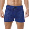 DTODWW Mens Fishnet Underwear Boxer Shorts Mesh Trunks See Through Shorts with Drawstring Nightwear Shorts Dark-Blue view 2