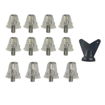 Aymzbd 12Pcs Soccer Football Boot Spikes Rugby Boots M5 Non Slip Football Cleats with Wrench for Athletic Sneakers
