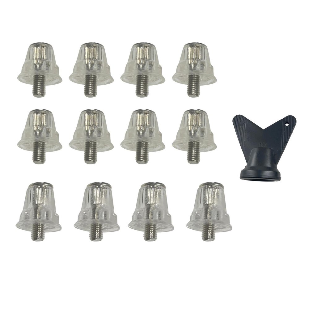 Aymzbd 12Pcs Soccer Football Boot Spikes Rugby Boots M5 Non Slip Football Cleats with Wrench for Athletic Sneakers