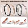 Naisicore Shoe Straps for Heels, 5 Pairs Rhinestone Elastic High Heels Shoe Straps, Adjustable Shoe Straps for Loose Shoes, 5pairs (10pcs) view 3