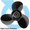 AQUAMAN OEM Upgrade Aluminum Propeller for Suzuki Outboard Motor 20-30HP,10 Spline(10 1/4x14) view 2
