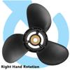 AQUAMAN Boat Aluminum Alloy Propeller 9 1/4 x 9 for Suzuki Outboard DT DF 9.9HP 15HP 20HP Motor Engine,10 Spline Tooth view 2
