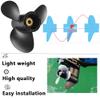 AQUAMAN Boat Aluminum Alloy Propeller 9 1/4 x 9 for Suzuki Outboard DT DF 9.9HP 15HP 20HP Motor Engine,10 Spline Tooth view 3
