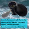 AQUAMAN Boat Aluminum Alloy Propeller 9 1/4 x 9 for Suzuki Outboard DT DF 9.9HP 15HP 20HP Motor Engine,10 Spline Tooth view 4