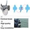 AQUAMAN Boat Stainless Propeller 9 1/4 x 9 for Suzuki Outboard DT DF 9.9HP 15HP 20HP Motor Engine,10 Spline Tooth view 2