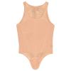 ABAFIP Men's Mesh Undershirts Bodysuit Sleeveless Sheer Tank Top Jumpsuit Fitness Mankini Jumpsuit Singlet Rave Tanks Apricot Large view 2