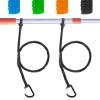 NVAAV 1/2/4 Pack Kayak Paddle Board Tether Leash Stretchable Strap Lanyard Rope, 3.3-7 Feet with Carabiner for SUP Kayaking Boating Canoeing Fishing Pole Rod or Other Gear view 1
