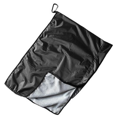 HIZXMCNGH 2 in 1 Golf Towel & Golf Bag Rain Cover Microfiber Golf Rain Hood Towel Waterproof Golf Towel Rain Protections Cover 2 in 1 Golf Towel Rain Cover Golf Bag Accessories, Grey