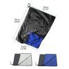 HIZXMCNGH 2 in 1 Golf Towel & Golf Bag Rain Cover Microfiber Golf Rain Hood Towel Waterproof Golf Towel Rain Protections Cover 2 in 1 Golf Towel Rain Cover Golf Bag Accessories, Grey view 3