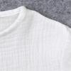 AMIMOJY Baby Boys Cotton Linen Outfit Summer Clothes Solid Color Set Button Down Tops Short Sleeve Shorts Toddler Kids 2Pcs, 3-4T, 1-white view 3