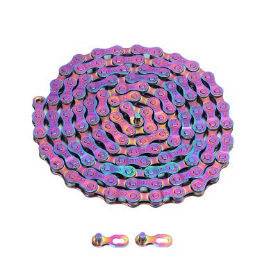 6/7/8 Speed Chain, Lightweight Colorful Chain Sensitive Colorful Electroplating 6 7 8 Speed Chain Fit for Road Mountain Bikes & Parts