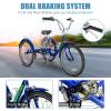 DoCred Adult Tricycles, 3 Wheel Bikes for Adults 20/24/26 inch 7 Speed Adult Trikes Bicycles Cruise Trike with Shopping Basket for Seniors, Women, Men view 3