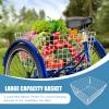 DoCred Adult Tricycles, 3 Wheel Bikes for Adults 20/24/26 inch 7 Speed Adult Trikes Bicycles Cruise Trike with Shopping Basket for Seniors, Women, Men view 4