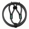 DAOSEC 10 ft x 1/2" Heavy Duty Cut-Proof Security Cable | Flexible Vinyl-Coated Braided Steel with Looped Ends | Weatherproof Anti-Theft Locking Cable for Bikes, Gates, Kayaking & Outdoor Equipment view 1