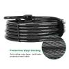 DAOSEC 10 ft x 1/2" Heavy Duty Cut-Proof Security Cable | Flexible Vinyl-Coated Braided Steel with Looped Ends | Weatherproof Anti-Theft Locking Cable for Bikes, Gates, Kayaking & Outdoor Equipment view 2