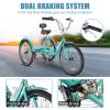 DoCred Adult Tricycles, 3 Wheel Bikes for Adults 20/24/26 inch 7 Speed Adult Trikes Bicycles Cruise Trike with Shopping Basket for Seniors, Women, Men view 3