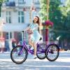 DoCred Adult Tricycles, 3 Wheel Bikes for Adults 20/24/26 inch 7 Speed Adult Trikes Bicycles Cruise Trike with Shopping Basket for Seniors, Women, Men view 2