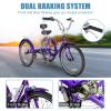 DoCred Adult Tricycles, 3 Wheel Bikes for Adults 20/24/26 inch 7 Speed Adult Trikes Bicycles Cruise Trike with Shopping Basket for Seniors, Women, Men view 3