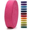 1" & 1.5'' & 2" Cotton Webbing - 5 Yards - 50+ Colors -%100 Natural Cotton Turkish Woven Heavy 1 Inch 1.5 Inch 2 Inch Canvas Webbing by The Yard for Sewing Straps Bag Climbing Indoors Craft DIY 11222 view 1
